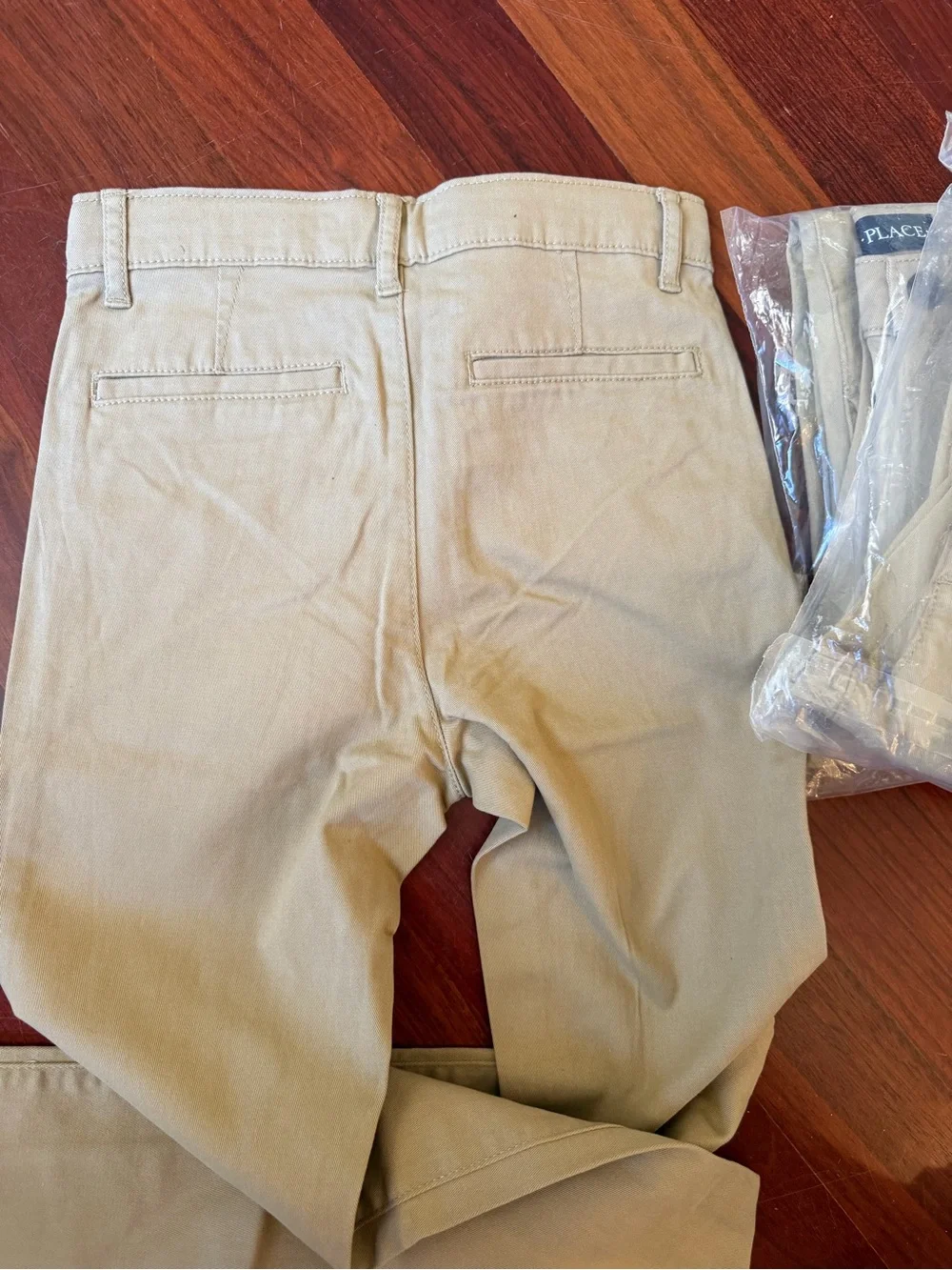 Boys Slim Khaki Pants - Tan